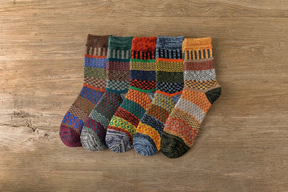 Unisex Warme Wintersocken 5 Paar