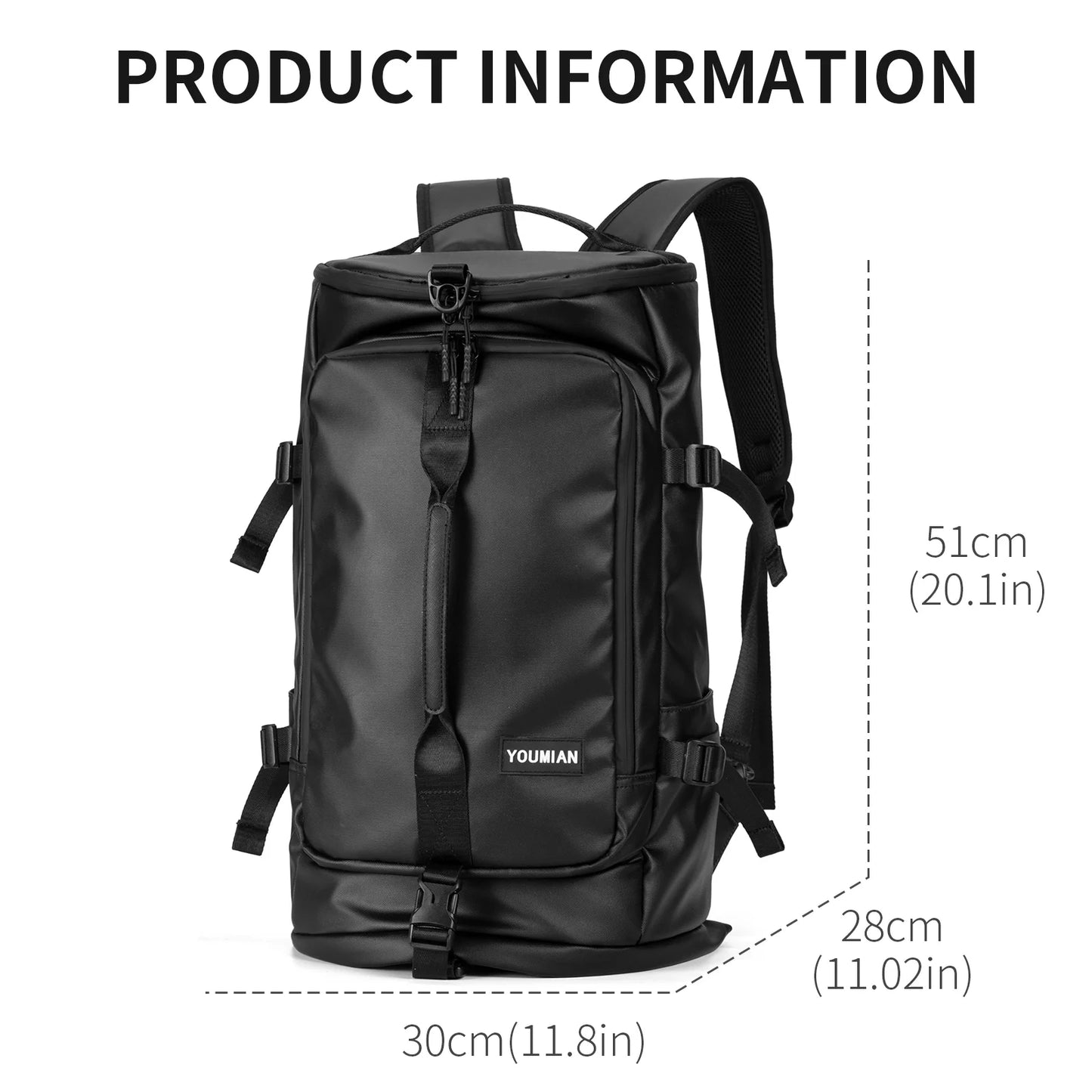 MULTIFUNCTIONAL WATERPROOF BACKPACK DOREZZ