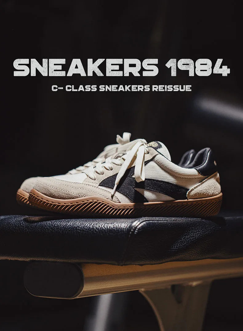 RETRO LOW-TOP TENNIS SNEAKERS