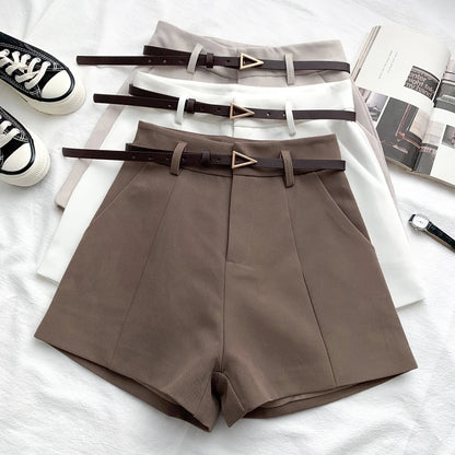 SHORTS A-LINE HIGH WAIST CHIC OFFICE