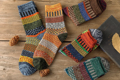 Unisex Warme Wintersocken 5 Paar